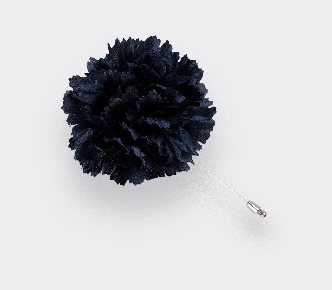 cinabre Boutonnière Soie Marine