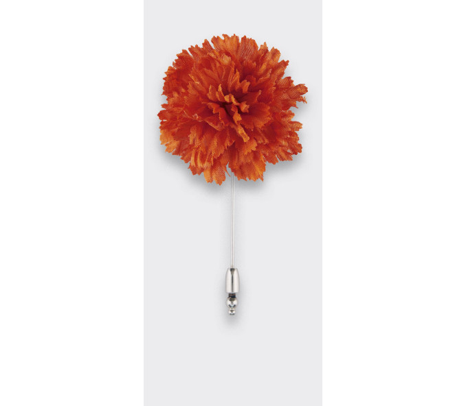 Cinabre Boutonnière Soie Orange