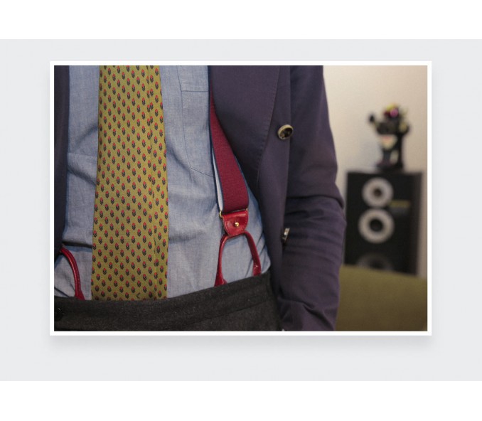 Cinabre Bretelles Bordeaux