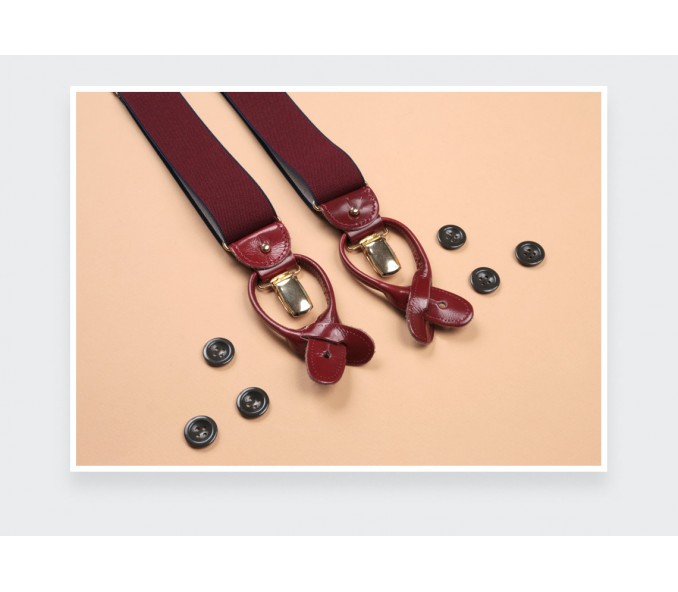 Cinabre Bretelles Bordeaux