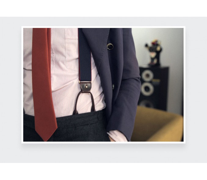 Cinabre Bretelles Marine