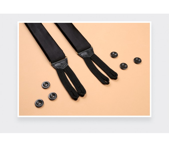 Cinabre Bretelles Satin Noir