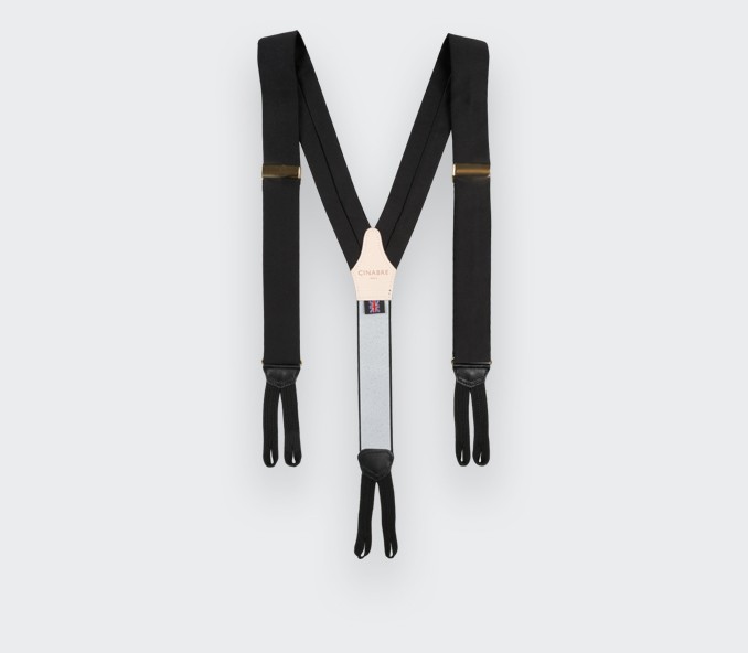 cinabre Bretelles Satin Noir