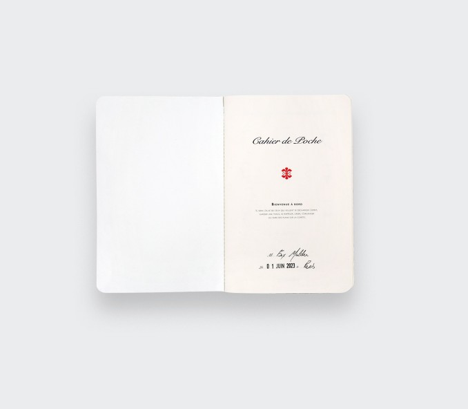 Cinabre Cahier Habillé Faux-Uni