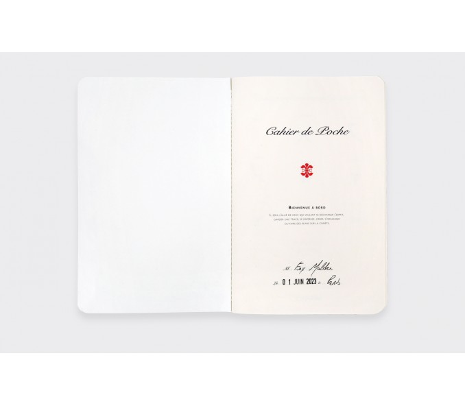 Cinabre Cahier Habillé Faux-Uni