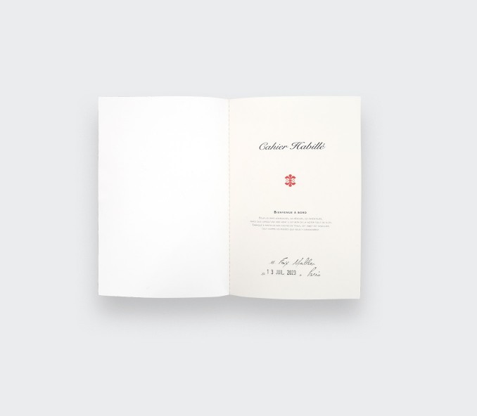 Cinabre Cahier Habillé Fleuri