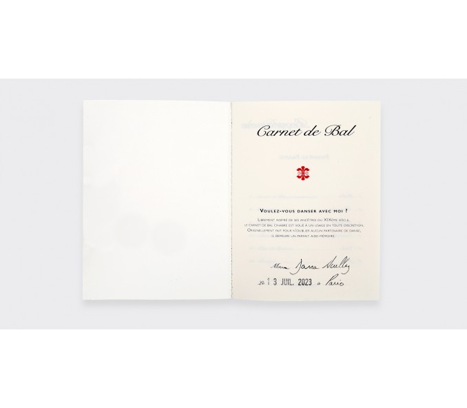 Cinabre Carnet De Bal Habillé Fleuri
