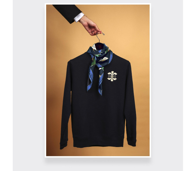 Cinabre Carré Soie 90 Suite Cinabre Marine