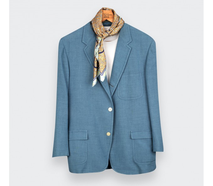 Cinabre Carré Soie Spationaute Moutarde