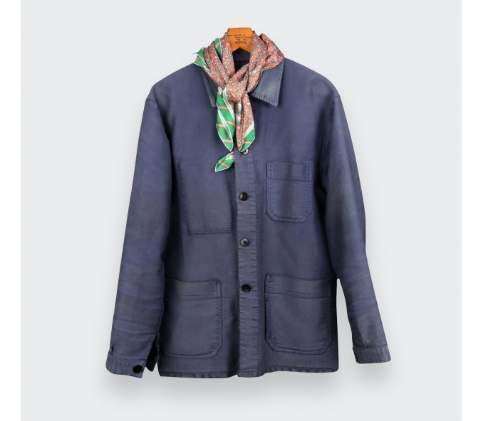 Cinabre Carré Soie Spationaute Orange