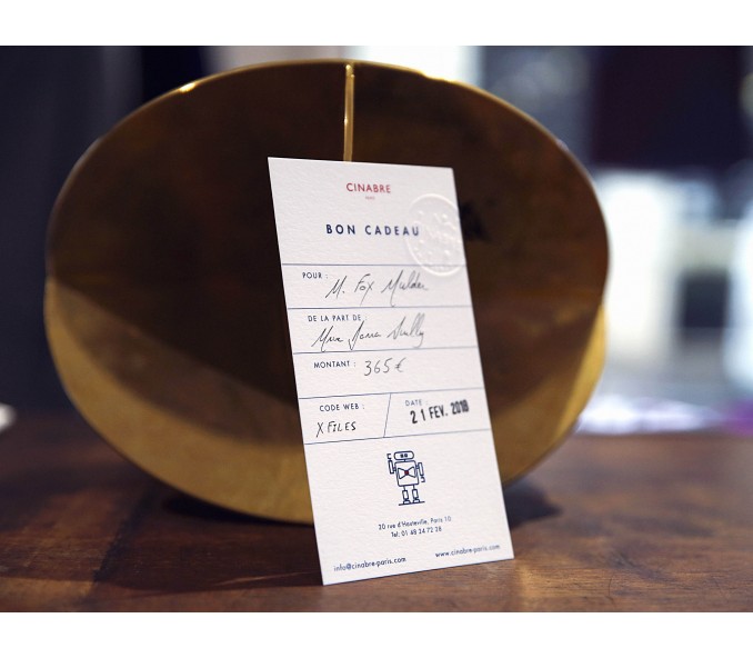 Cinabre Carte Cadeau Sac