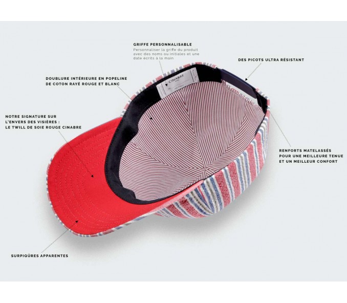 Cinabre Casquette Cape Cod N°1