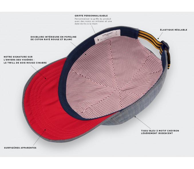 Cinabre Casquette Chevron N°2