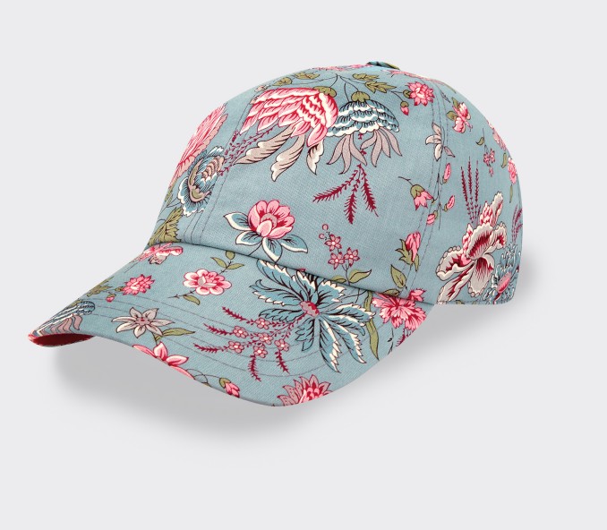 cinabre Casquette Pompadour Bleu