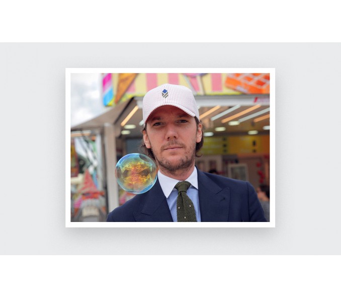 Cinabre Casquette Seersucker Rose