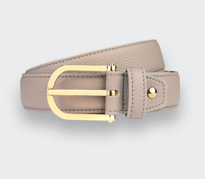 cinabre Ceinture Cuir Crème