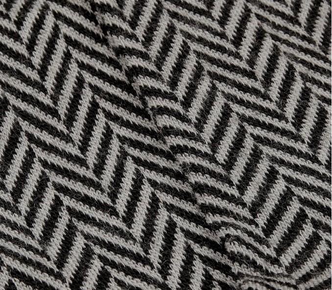 Cinabre Chaussettes Chevron Anthracite