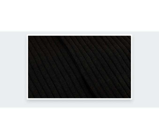 Cinabre Chaussettes Mi-bas Black Tie En Soie