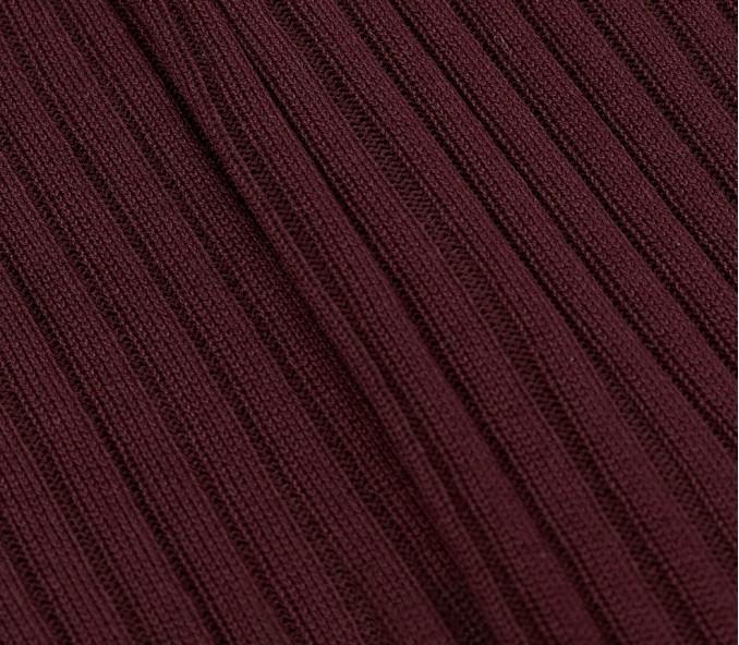 Cinabre Chaussettes Mi-bas Homme Unies Bordeaux