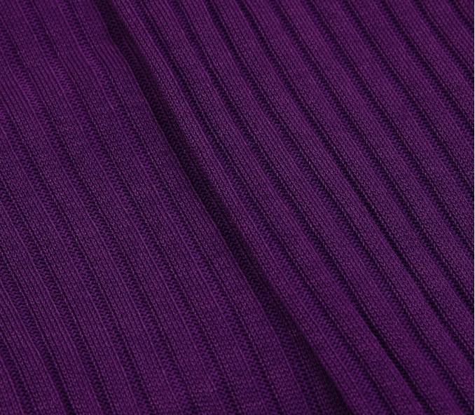 Cinabre Chaussettes Mi-bas Homme Unies Violet