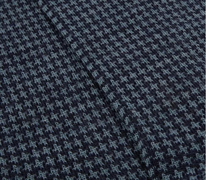 Cinabre Chaussettes Pied De Poule Bleu