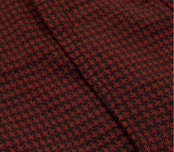 Cinabre Chaussettes Pied De Poule Marron Rouille