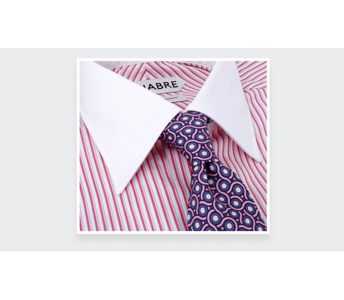 Cinabre Chemise Col Contrasté Rouge N°1