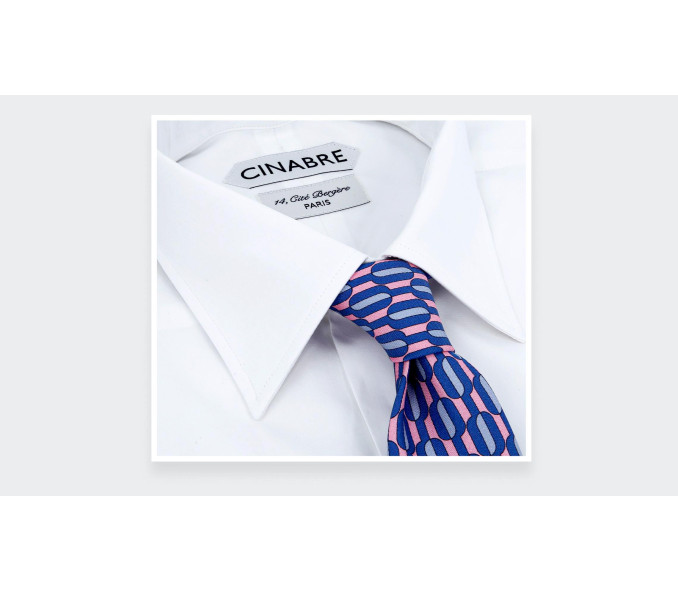 Cinabre Chemise En Popeline Unie Blanche N°1