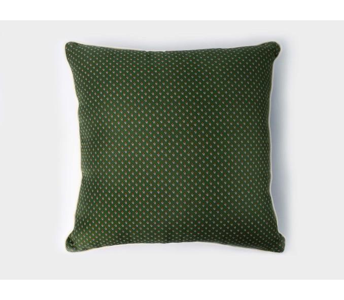 Cinabre Coussin Grand Pan Vert