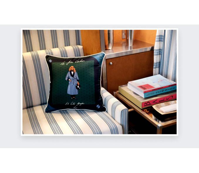 Cinabre Coussin Le Disc Cocker