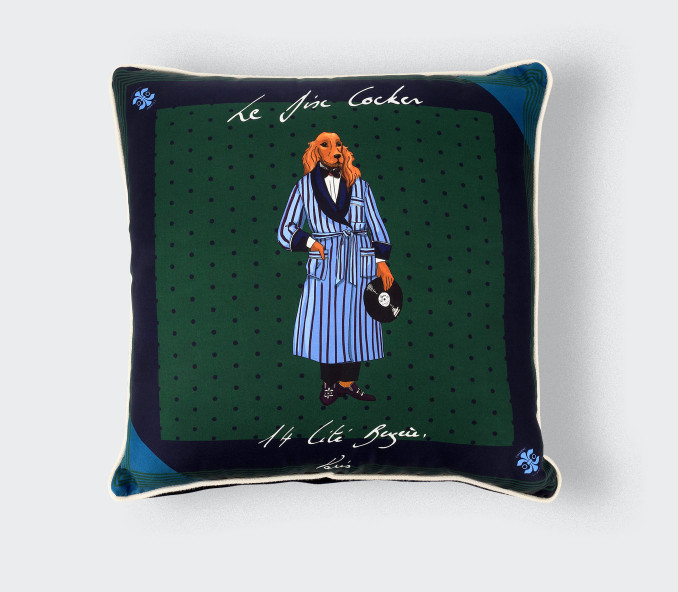 cinabre Coussin Le Disc Cocker