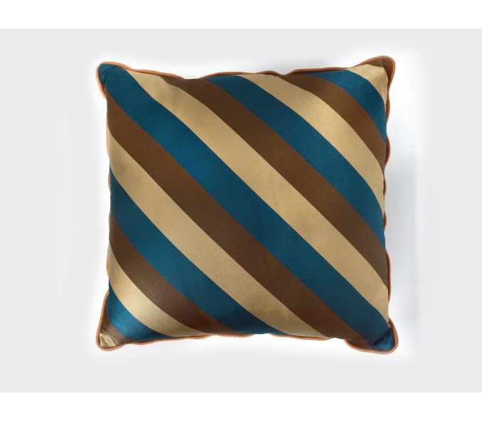 Cinabre Coussin Rayures Café Crème