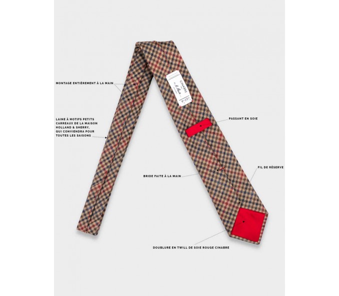 Cinabre Cravate Alderney Beige