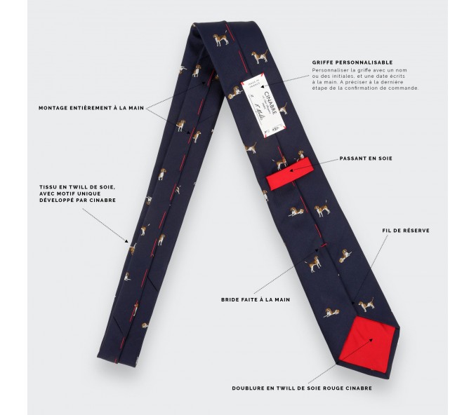 Cinabre Cravate Beagle