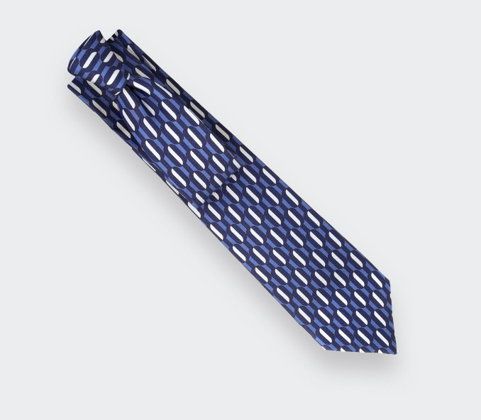 cinabre Cravate Bouée Bleu Marine