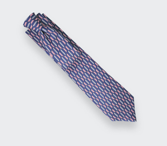 cinabre Cravate Bouée Rose Dragée