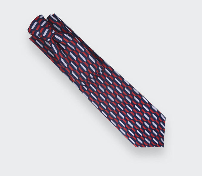 cinabre Cravate Bouée Rouge Cinabre