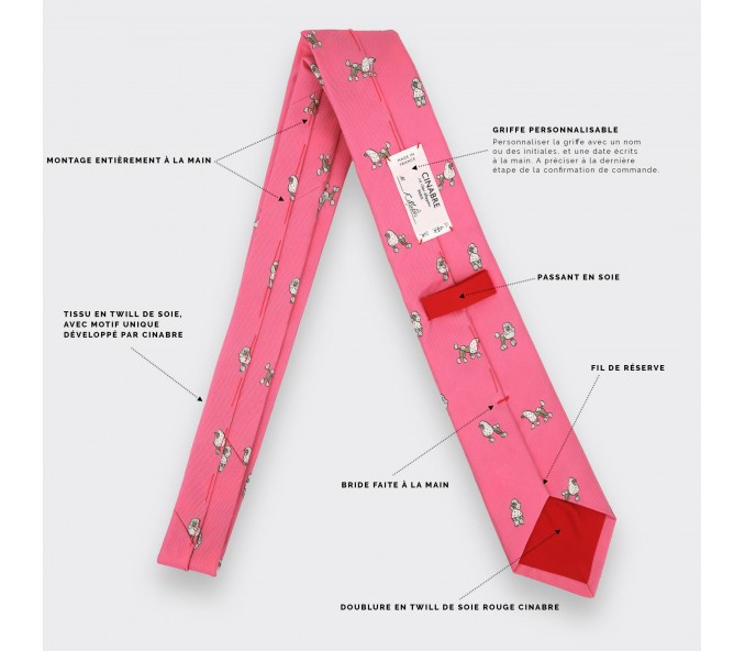 Cinabre Cravate Caniche