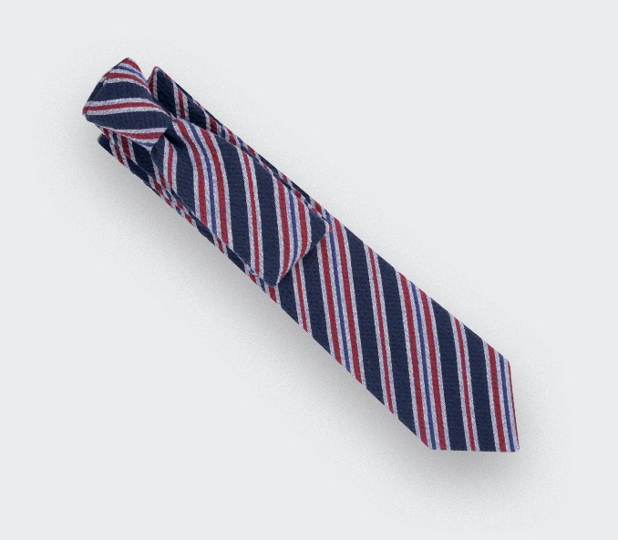 cinabre Cravate Cape Cod Bleu