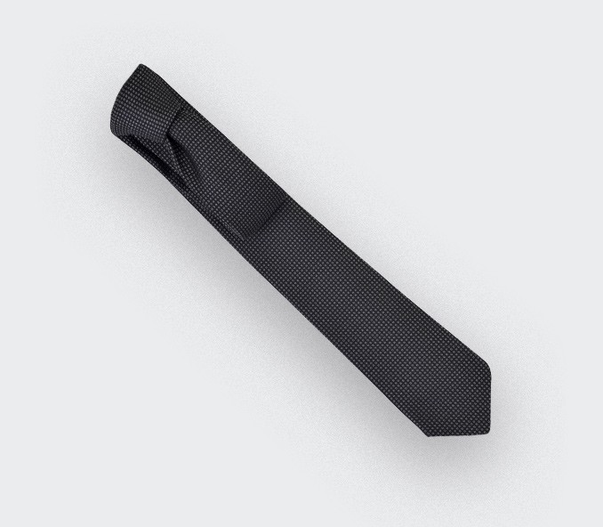 Cinabre Cravate Caviar Soie Gris