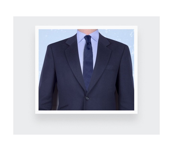 Cinabre Cravate Chevron Bleu Marine