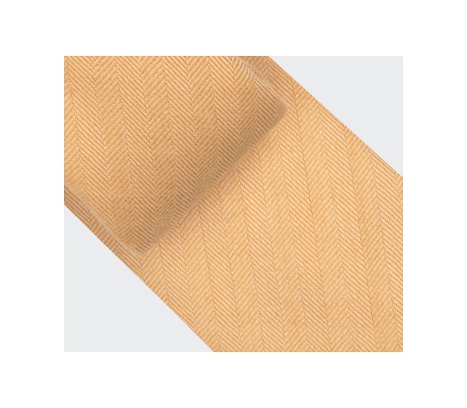 Cinabre Cravate Chevron Jaune