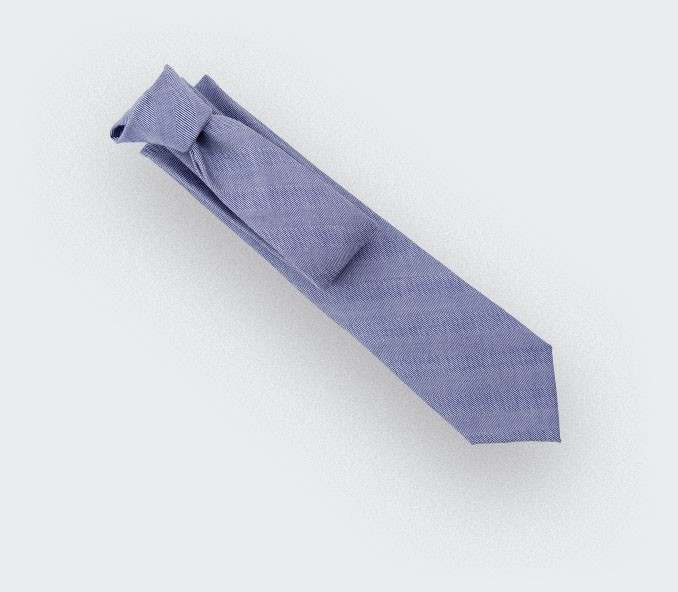 cinabre Cravate Chevron Lavande