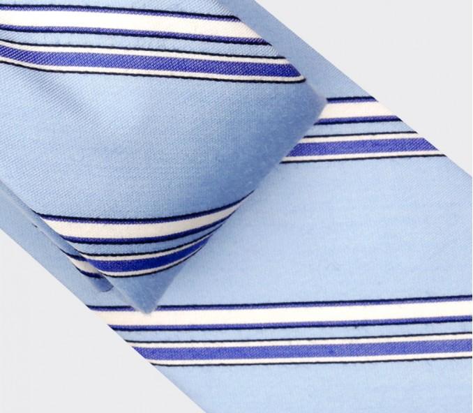 Cinabre Cravate Club Bleu Ciel