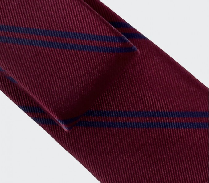 Cinabre Cravate Club Bordeaux Et Marine