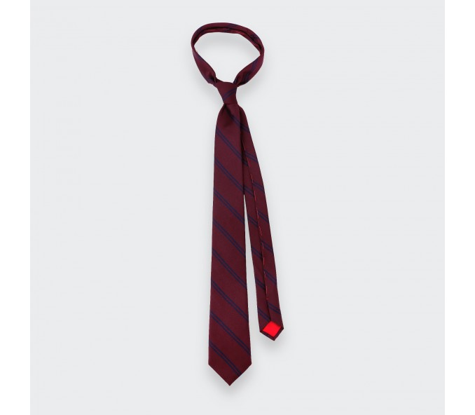 Cinabre Cravate Club Bordeaux Et Marine