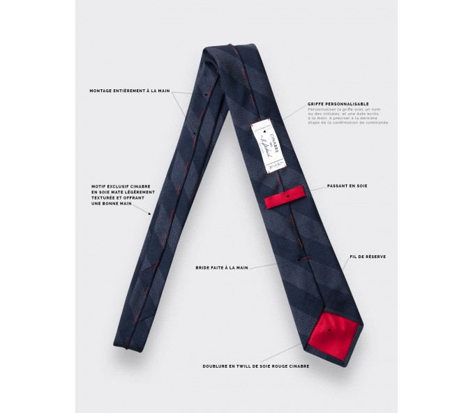 Cinabre Cravate Club Cinabre Gris