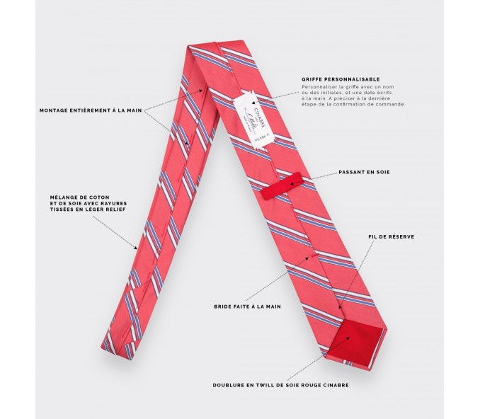 Cinabre Cravate Club Corail