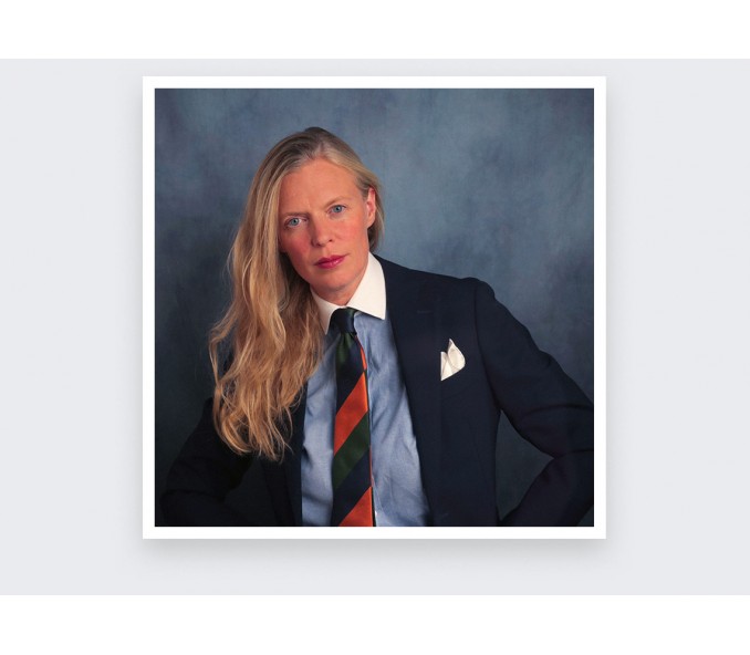 Cinabre Cravate Club Marine Orange Vert