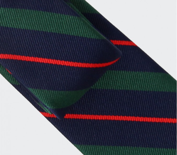 Cinabre Cravate Club Marine Vert Et Rouge